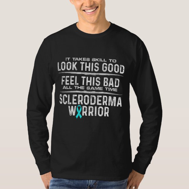 T-shirt Scleroderma Survivor Guerrier Compétences Sensibil (Devant)