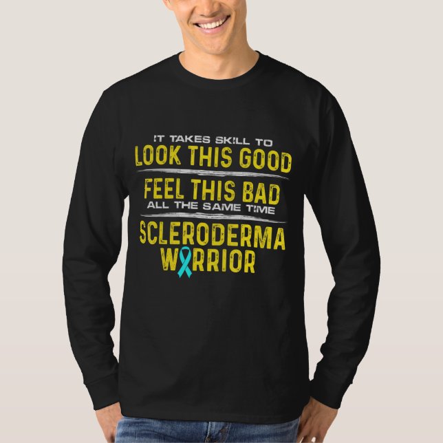 T-shirt Scleroderma Survivor Guerrier Compétences Sensibil (Devant)