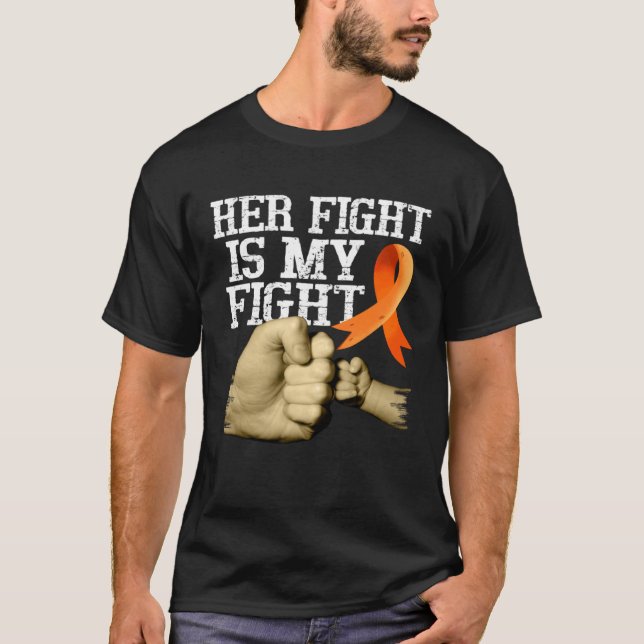 T-shirt Sclérose En Multiples Conscience Sa Lutte Est Mon  (Devant)