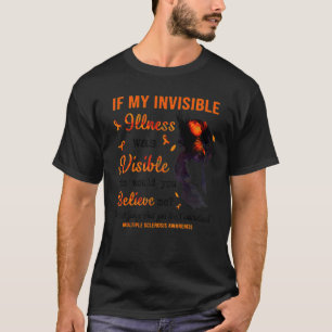 T-shirt Sclérose En Plaque De Ruban Orange Sclerosi Multip