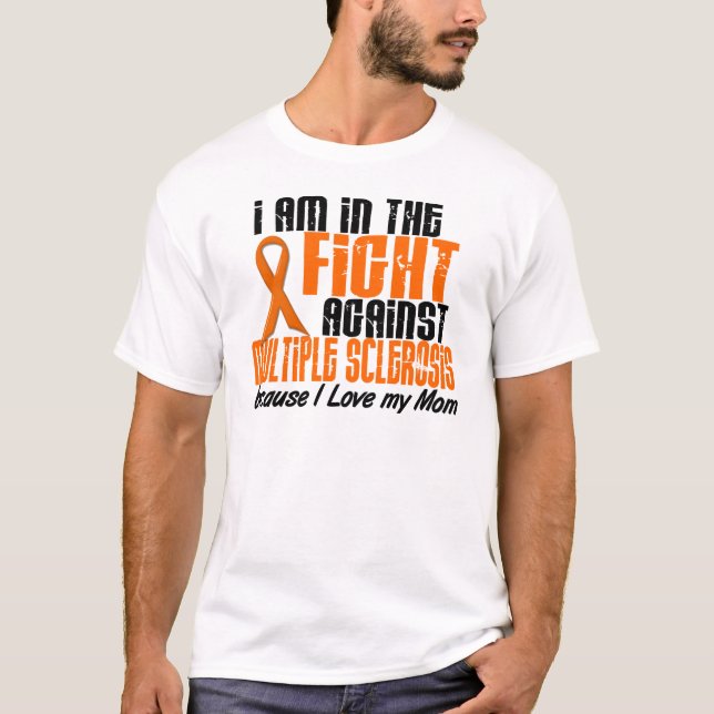 T-shirt Sclérose en plaques de milliseconde DANS le COMBAT (Devant)