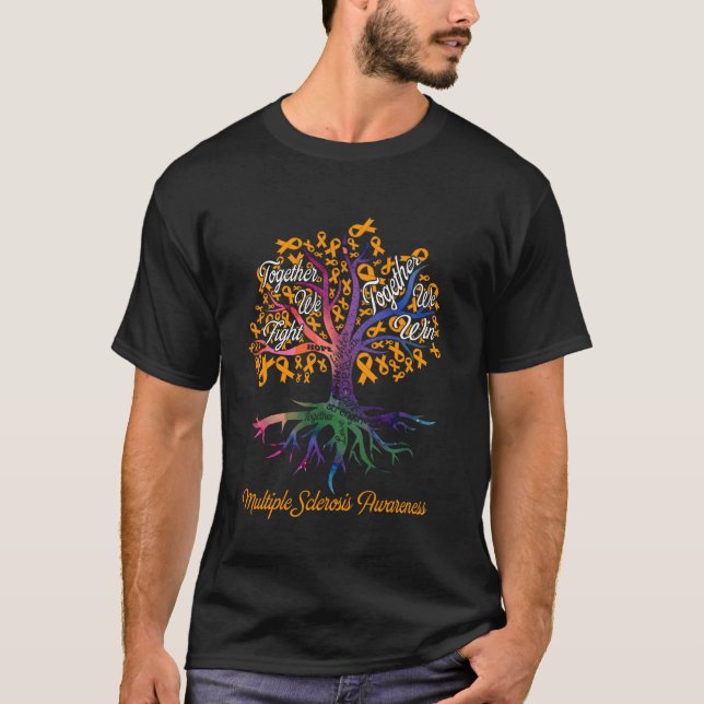 T-shirt Sclérose en plaques Ensemble nous luttons Ensemble (Devant)