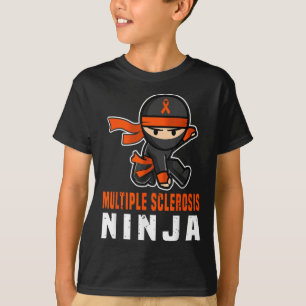T-shirt Sclérose en plaques Ninja Sensibilisation Amusante