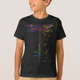 T-shirt Sclérose Sensibilisation Dragonfly Ribon