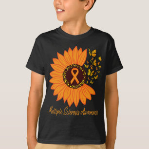 T-shirt Sclérose Sensibilisation Fleur de ruban Ms Butfly