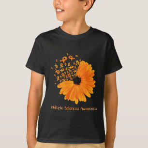 T-shirt Sclérose Sensibilisation Fleur de ruban Ms Hope Fi