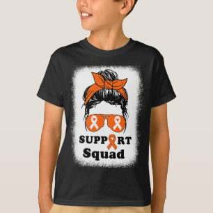 T-shirt Sclérose Sensibilisation Messy Bun Support Squad M
