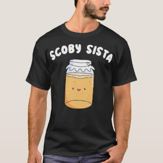 T-shirt Scoby Sista Cute Kombucha Lover Dessin