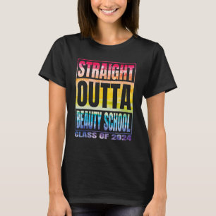 T-shirt Scolaire De Beauté En Direct De 2024 Graduat