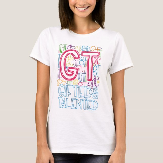 T-shirt Scolaire talentueux Enseignant (Devant)