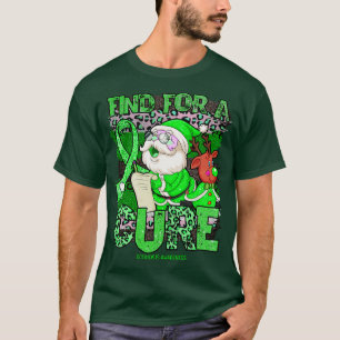 T-shirt Scoliosis Sensibilisation léopard de Noël cure pèr