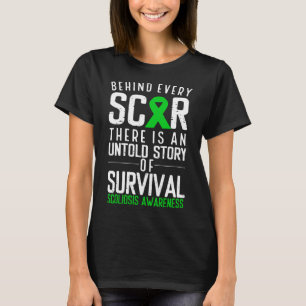 T-shirt Scoliosis Sensibilisation Scar Back Chirurgie Gree