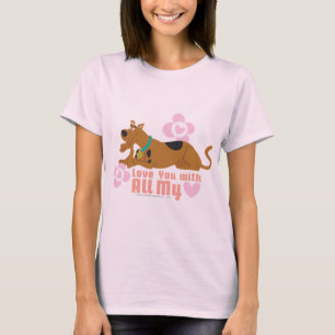 T-shirt Scooby-Doo "amour vous de tout mon coeur "