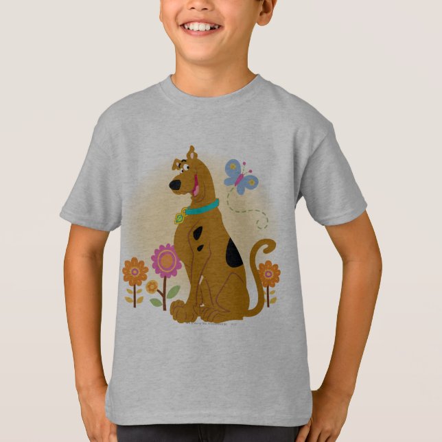 T-shirt Scooby-Doo Après Papillon (Devant)