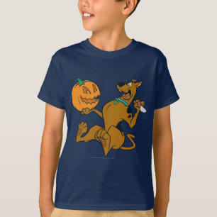T-shirt Scooby-Doo découpant le citrouille