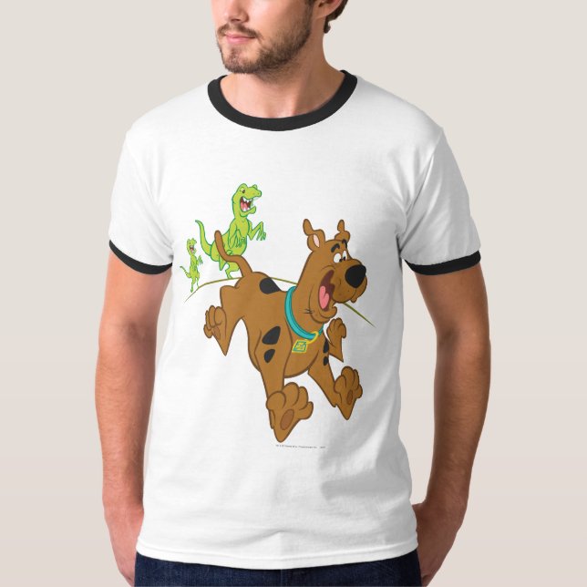 T-shirt Scooby-Doo Dinosaur Escape (Devant)