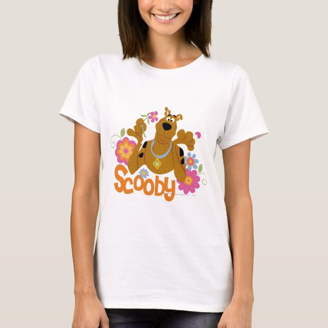 T-shirt Scooby-Doo En Fleurs (Devant)