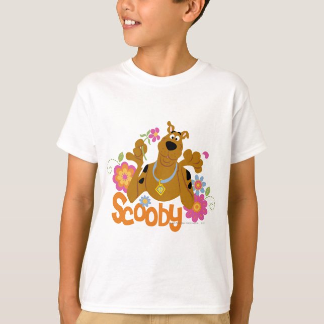 T-shirt Scooby-Doo En Fleurs (Devant)