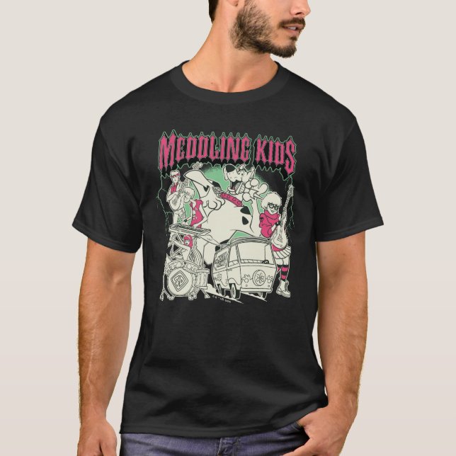 T-shirt Scooby-Doo et le groupe Gang Meddling Kids Punk (Devant)