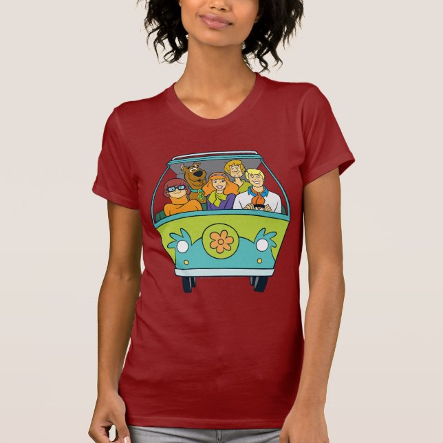 T-shirt Scooby-Doo & Gang Mystery Machine (Devant)