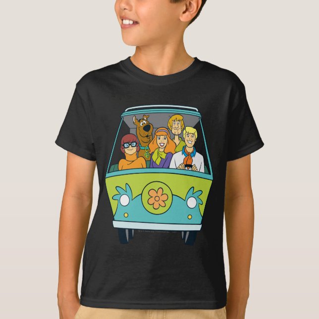 T-shirt Scooby-Doo & Gang Mystery Machine (Devant)