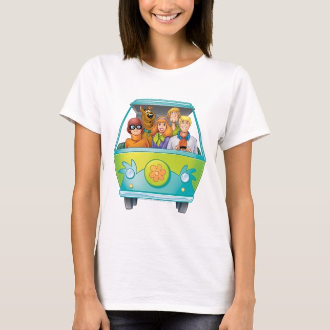 T-shirt Scooby-Doo & Gang Mystery Machine Airbrush (Devant)