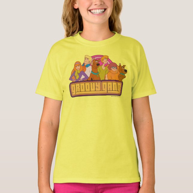 T-shirt Scooby-Doo | Graphique de dessin rétro "Gang Super (Devant)