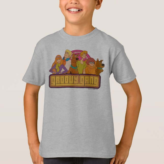 T-shirt Scooby-Doo | Graphique de dessin rétro "Gang Super (Devant)