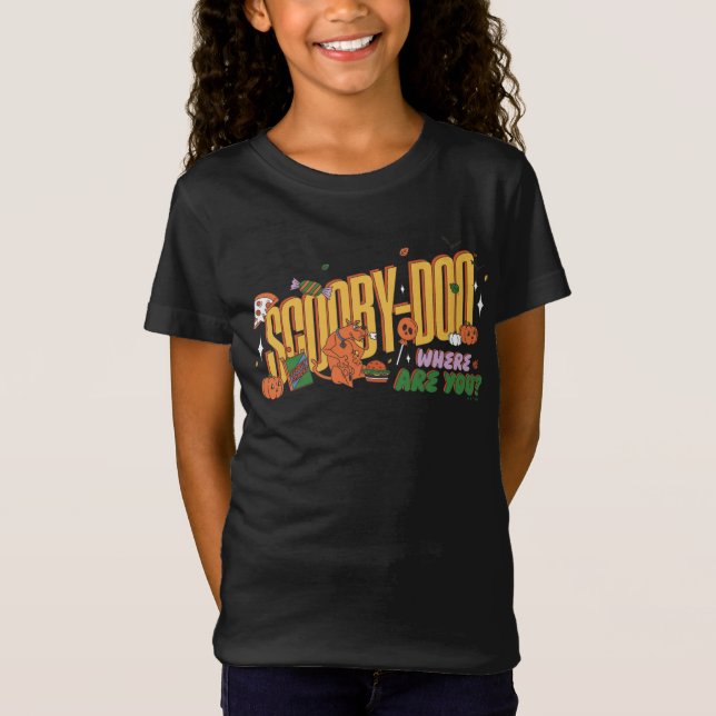 T-Shirt Scooby-Doo Halloween Snack Logo (Devant)