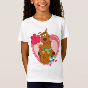 T-Shirt Scooby-Doo Holding Heart Lolipops