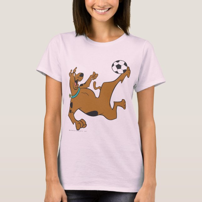 T-shirt Scooby-Doo Jouer Au Football (Devant)
