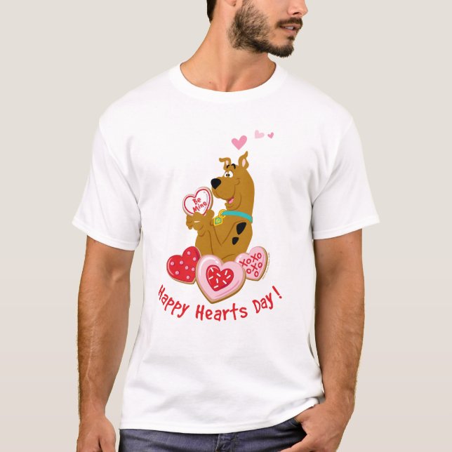 T-shirt Scooby-Doo - Joyeuse Journée des Coeurs (Devant)