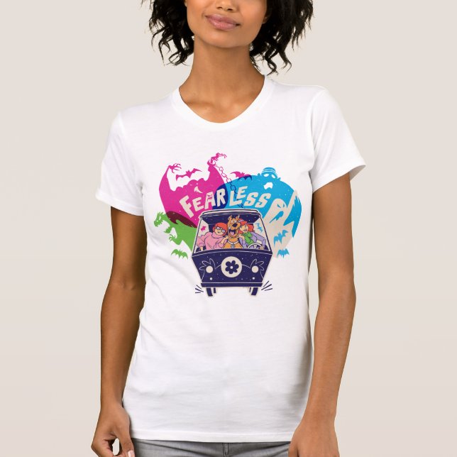 T-shirt Scooby-Doo | La Machine Mystérieuse Sans Peur (Devant)