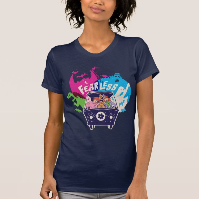T-shirt Scooby-Doo | La Machine Mystérieuse Sans Peur (Devant)