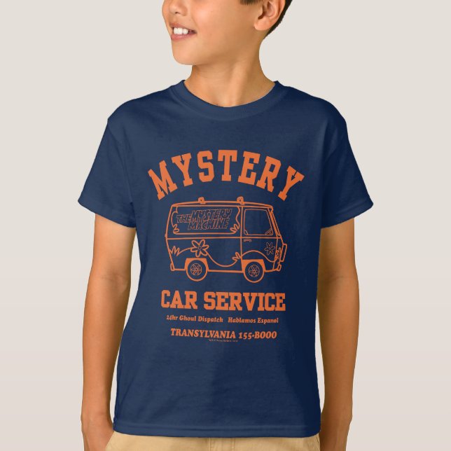 T-shirt Scooby-Doo "Mystery Car Service" Graphique (Devant)