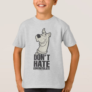 T-shirt Scooby-Doo "Ne pas haïr, Féliciter" Graphique