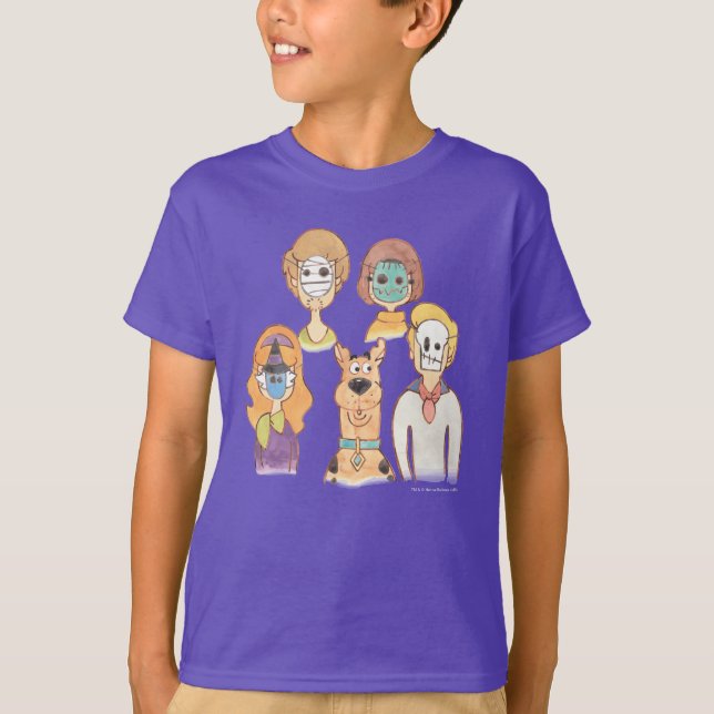 T-shirt Scooby-Doo | Nos masques Halloween (Devant)