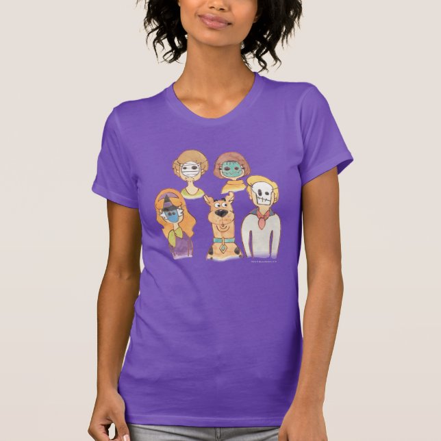 T-shirt Scooby-Doo | Nos masques Halloween (Devant)