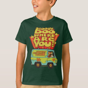 T-shirt Scooby-Doo   "Où Es-Tu ?" Retro Cartoon Van