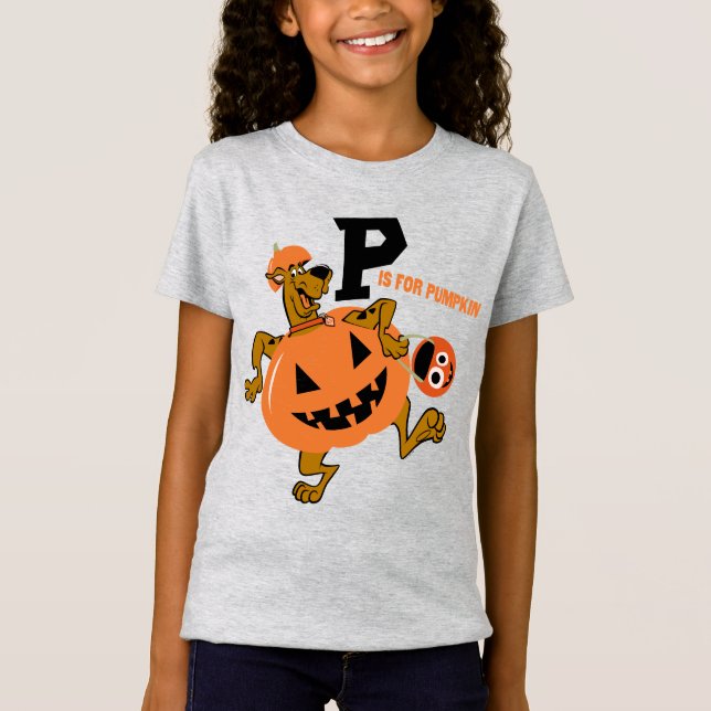 T-Shirt Scooby-Doo | P est pour le Citrouille (Devant)