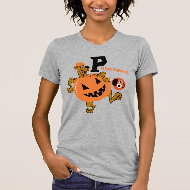 T-shirt Scooby-Doo | P est pour le Citrouille (Devant)