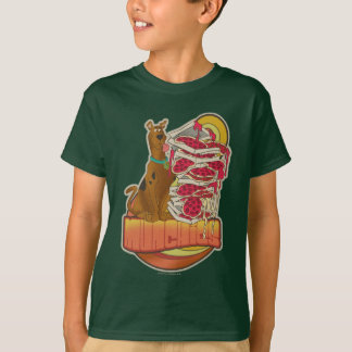 T-shirt Scooby-Doo | Pile de Pizza "Munchies" Graphique