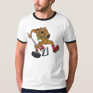 T-shirt Scooby-Doo Playing Hockey