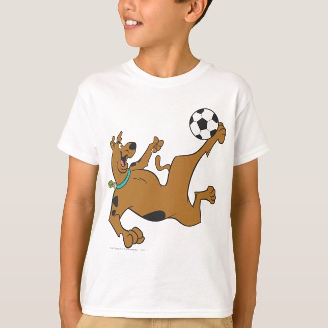 T-shirt Scooby-Doo Playing Soccer (Devant)