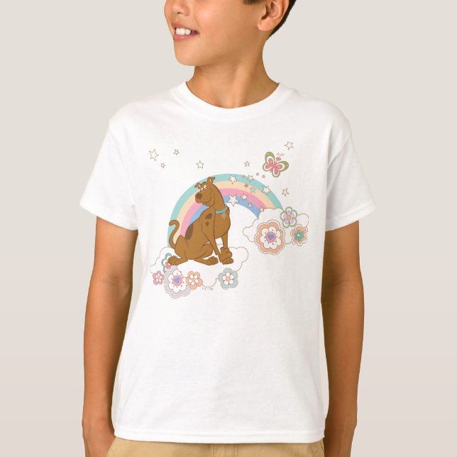 T-shirt Scooby-Doo Rainbow Butterfly (Devant)