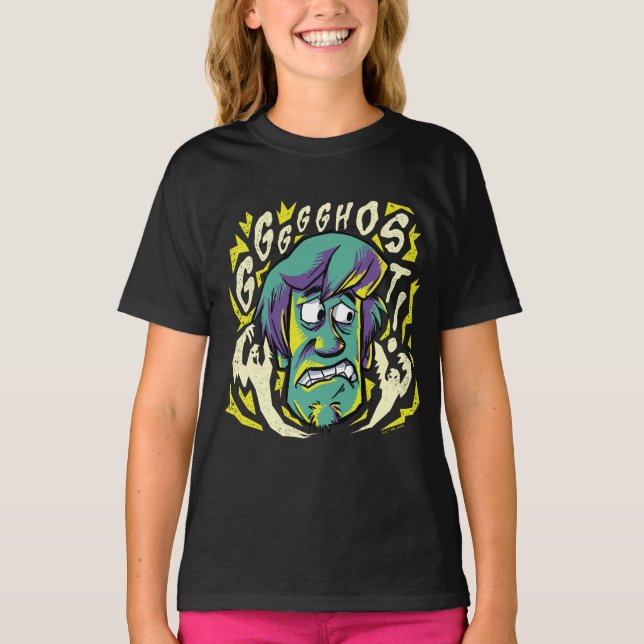 T-shirt Scooby-Doo | Shaggy effrayée (Devant)