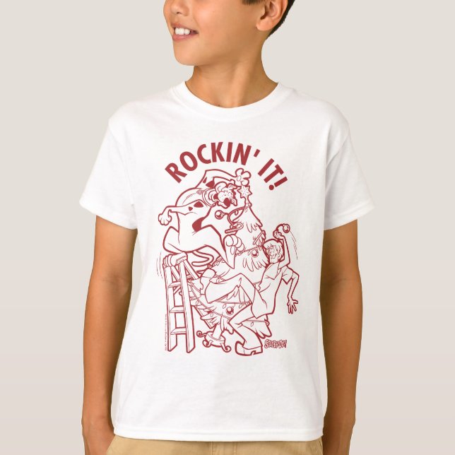 T-shirt Scooby-Doo & Shaggy Rockin' It 'Round The Tree (Devant)