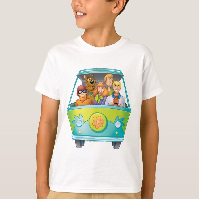 T-shirt Scooby-Doo & The Gang Mystery Machine Airbrush (Devant)
