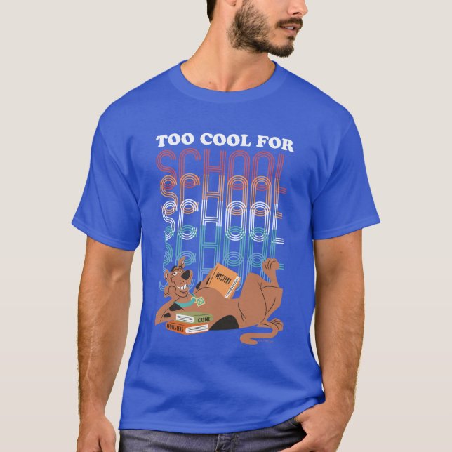 T-shirt Scooby Doo Trop Cool Pour L'École (Devant)