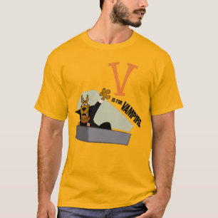 T-shirt Scooby-Doo   V est pour Vampire